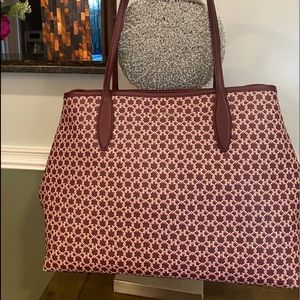 Kate Spade large Spade Link Tote Pink Multi